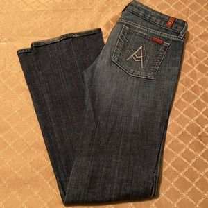 Women’s Seven For All Mankind, “A” pocket jeans, 29, boot cut